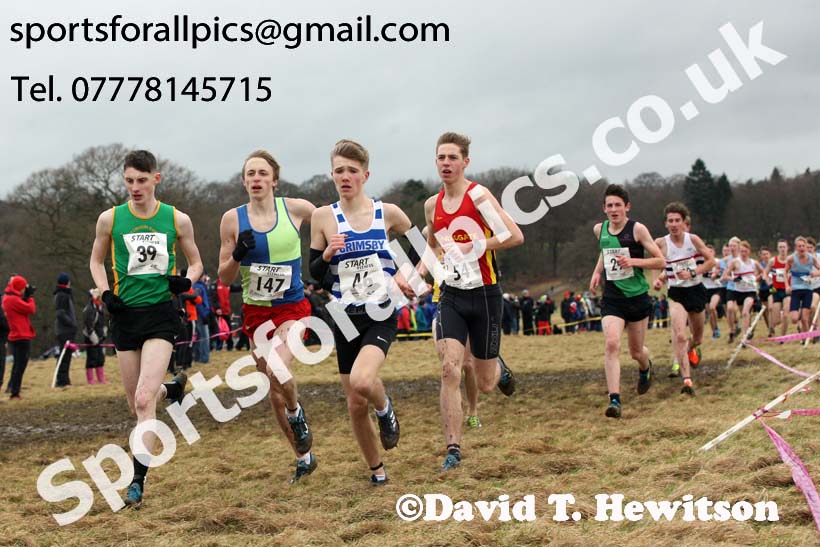 Mens under-17s, 2018 Northern Cross Country Champs., Harewood House, Leeds. Photo: David T. Hewitson/Sports for All Pics